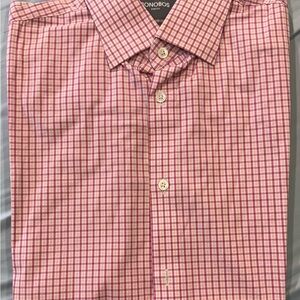 Bonobos Pink Check Dress Shirt